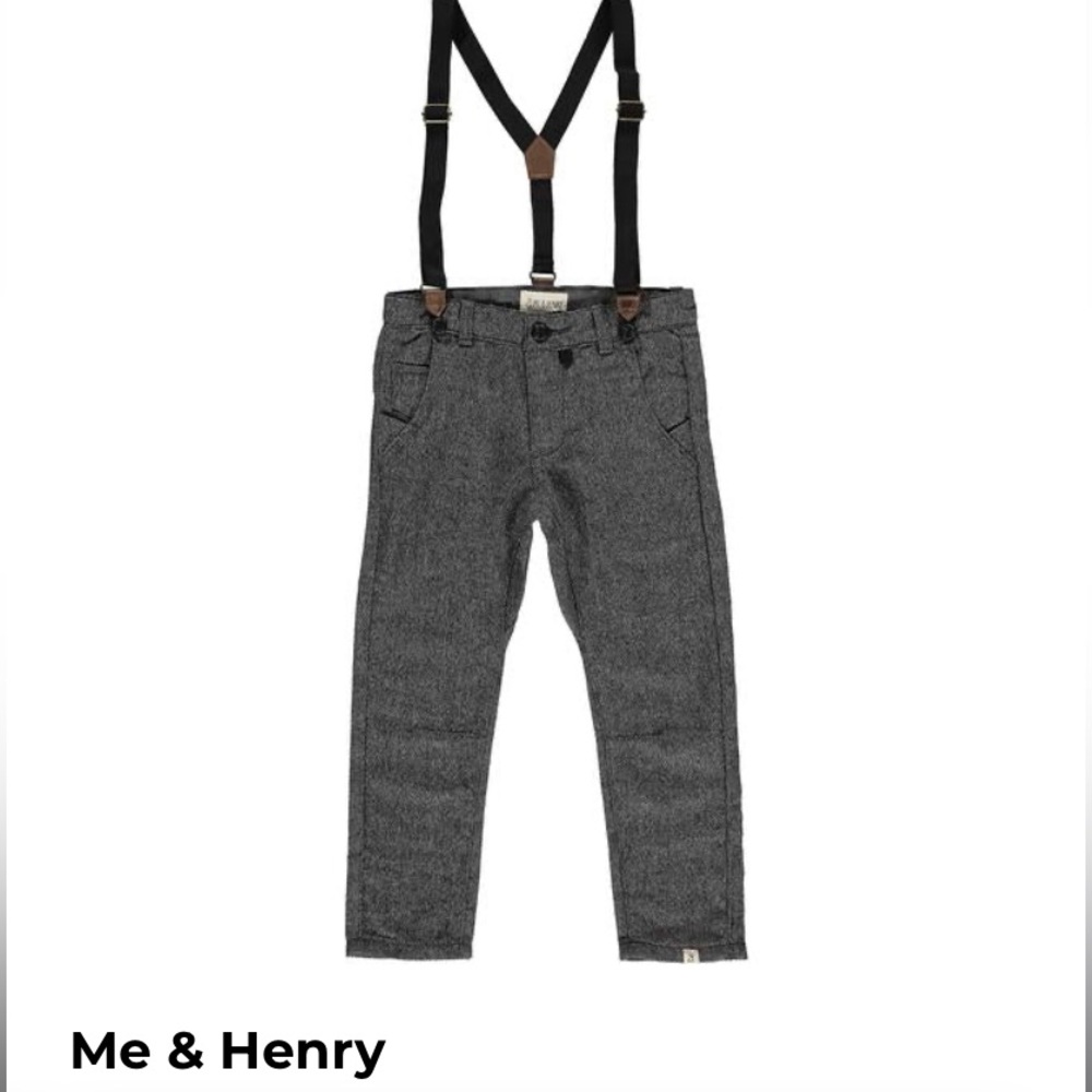 Me and Henry dress pants w suspenders sz 2-3 years